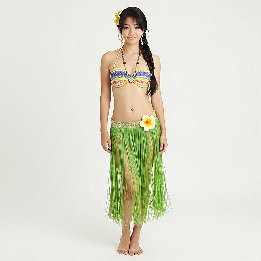 Realistic Lilo in Grass Skirt Costume