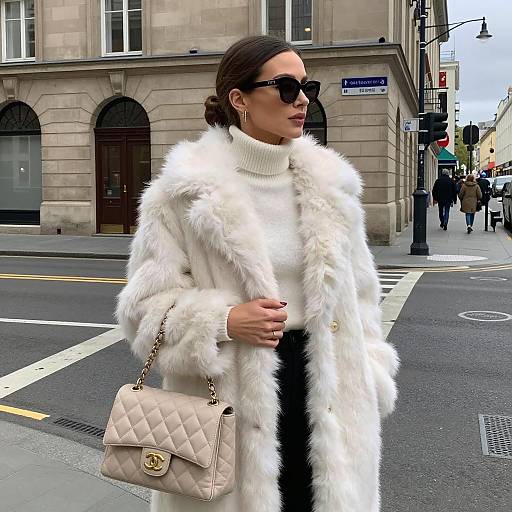 Chic Urban Fashion in City Street