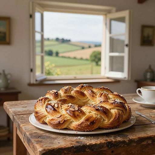 Victorian Almond Braid in Italian Countryside