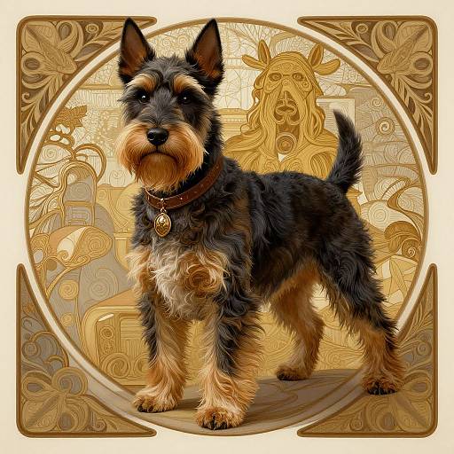 Norwich Terrier Viking Warrior Fantasy