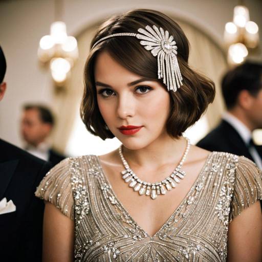 Elegant Gatsby Dress with Accessories