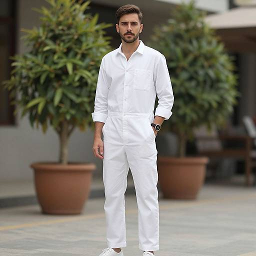 Realistic Portrait of Stylish Male