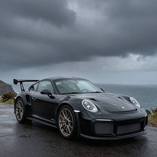 Black Porsche 911 GT2 RS Coastal