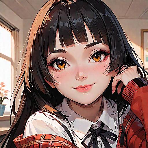 Anime Girl Jabami Yumeko Smiling