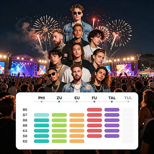 Festival Lineup Maker Visualization