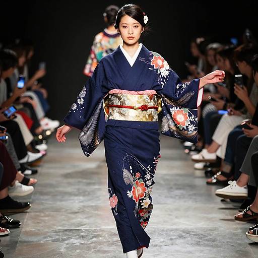 Modern Kimono Fashion Runway
