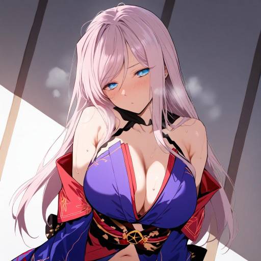 Miyamoto Musashi Inspired Girl Character Art