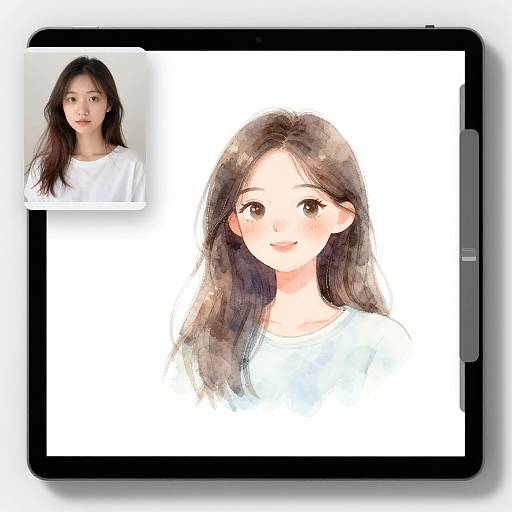 Online Photo to Watercolor Illustration