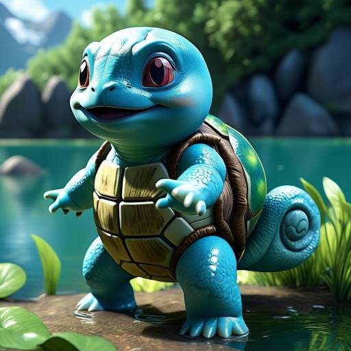 Cinematic 3D Render of Humanized Squirtle Cinematic 3D Render of Humanized Squirtle