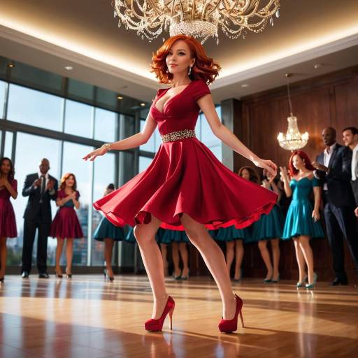 Elegant Dance Under a Chandelier