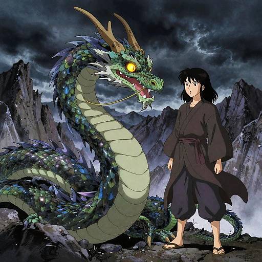 Multi-Eyed Serpentine Dragon Encounter