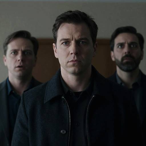 Dramatic Indoor Portrait of Three Men