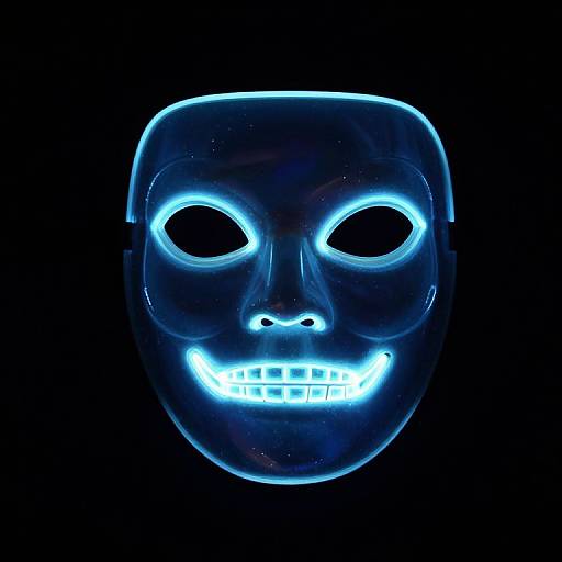 Halloween Fluorescent LED Glow Masks