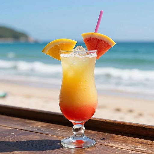 Tropical Cocktail Beachside Vibes
