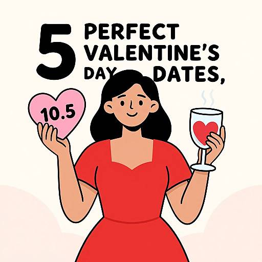 Playful Valentine’s Day Cartoon Illustration