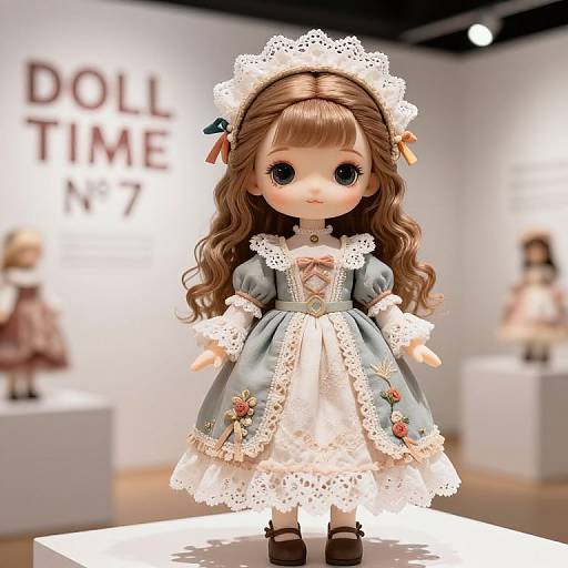 Intricate 3D-Rendered Vintage Doll