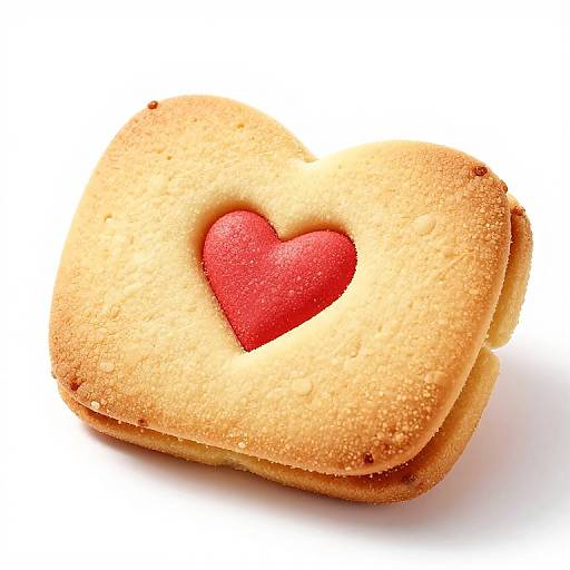 Chinese Love Letter Biscuit on White