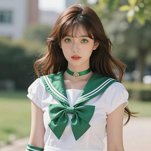 Anime-style Sailor Jupiter Portrait