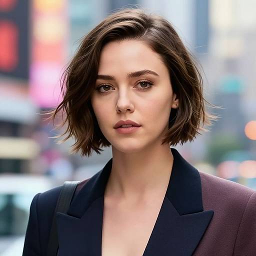 Kat Dennings Edgy Bob Portrait