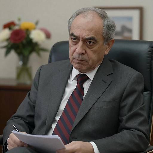 Focused Executive in Professional Setting