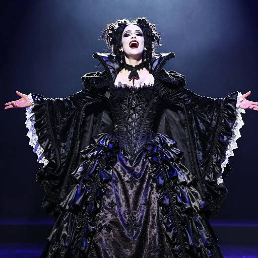 Gothic Opera Diva Cinematic Portrait