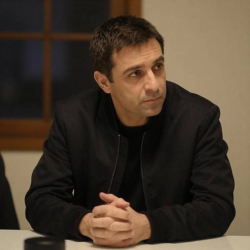 Portrait of Focused Middle-Aged Man