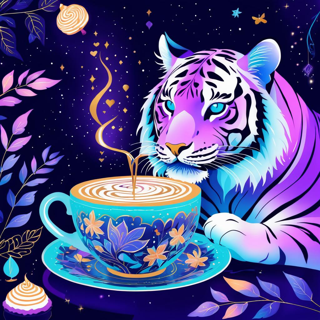 Gothic Tiger with Mocha and Luminescence