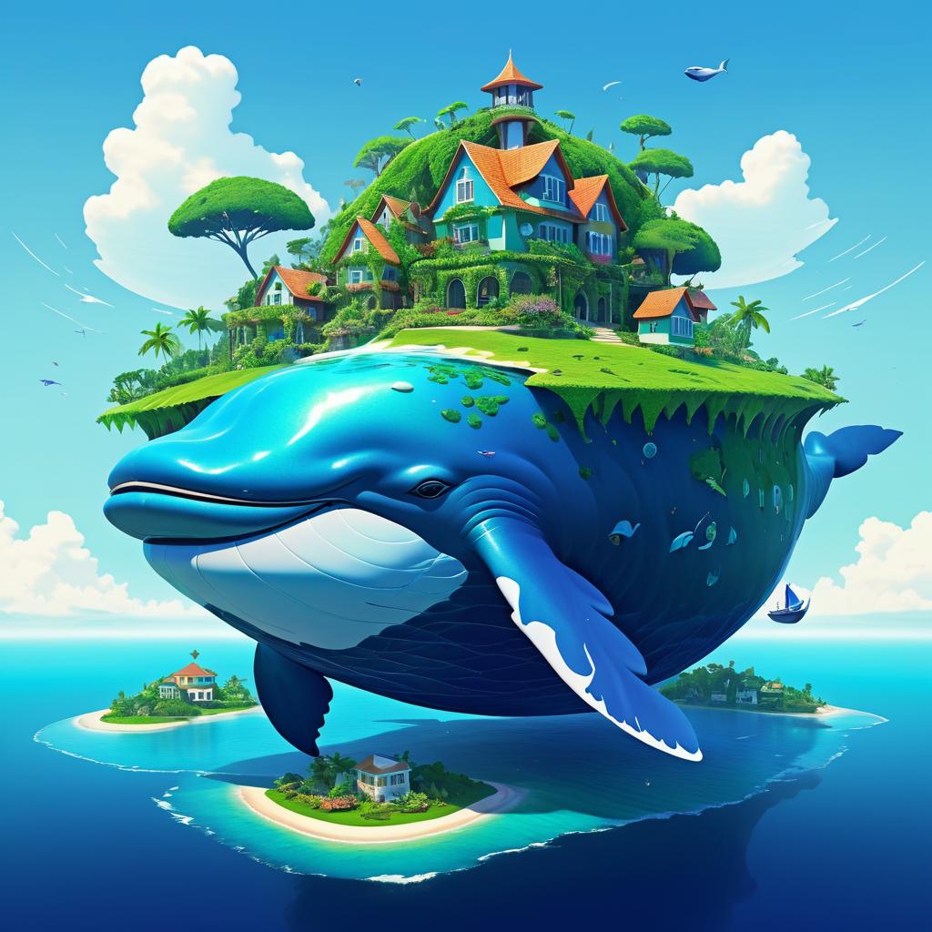 Colossal Whale Island Concept Art