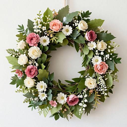 12-Inch All-Season Spring Flower Wreath