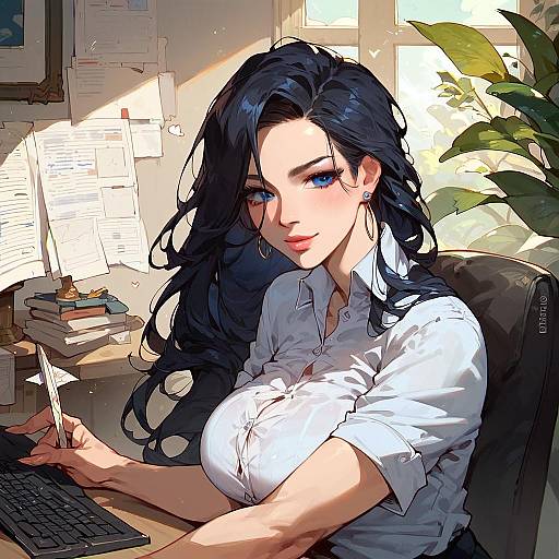 Mature Businesswoman in Office