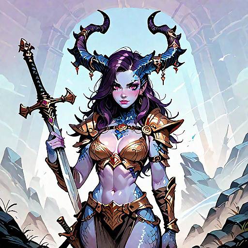 Barbarian Monster Girl Warrior