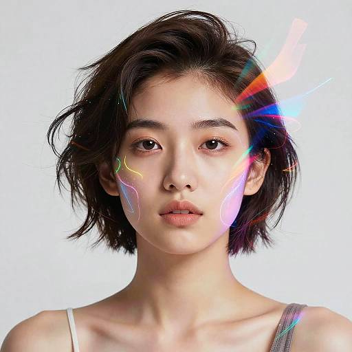 Vibrant AI Art Portrait Transformation