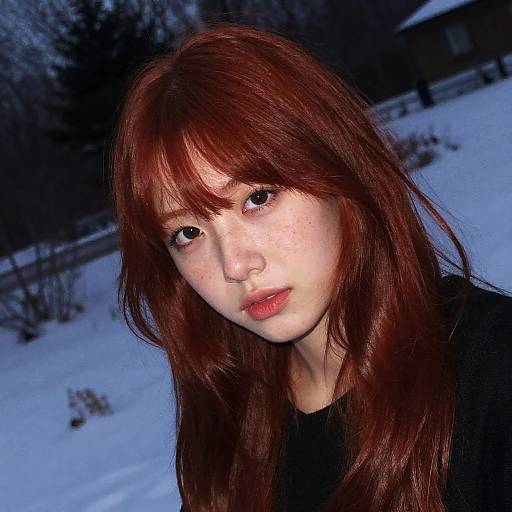 Lush Winter Photography with Rich Red Hair