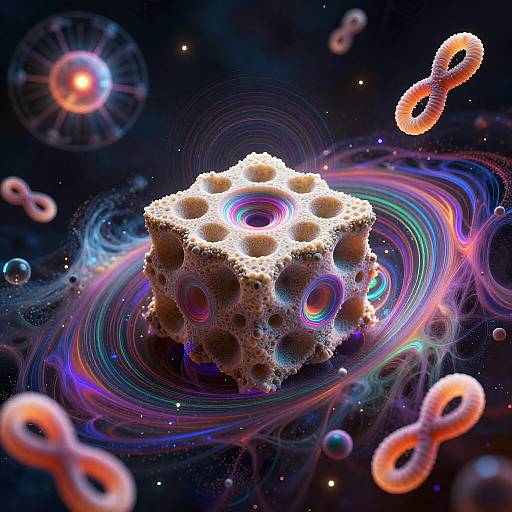 Surreal Quantum Nature Kaleidoscope