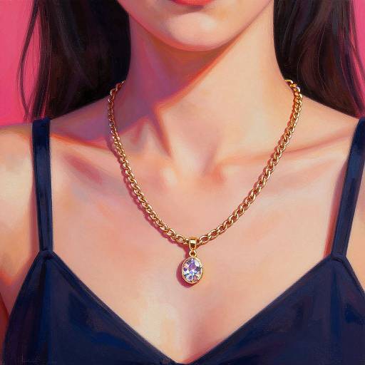Hyperrealistic Woman with Necklaces