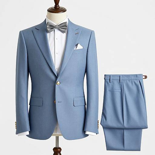 Custom Navy Blue Men's Wedding Suit