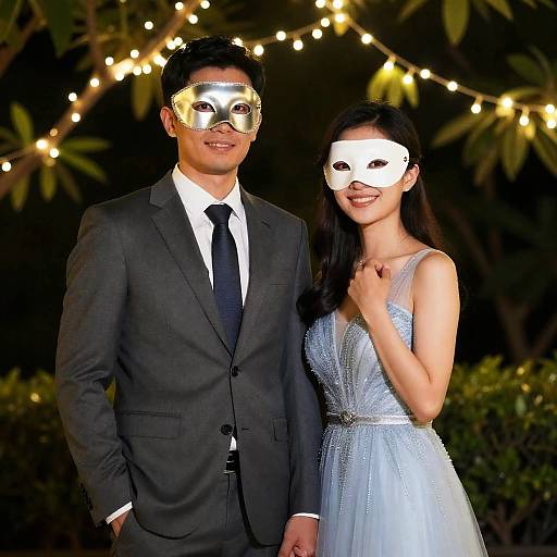 Elegant Night Time Couple Portrait
