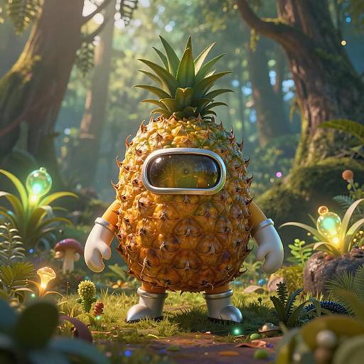Epic Pineapple Ranger in Mystical Forest