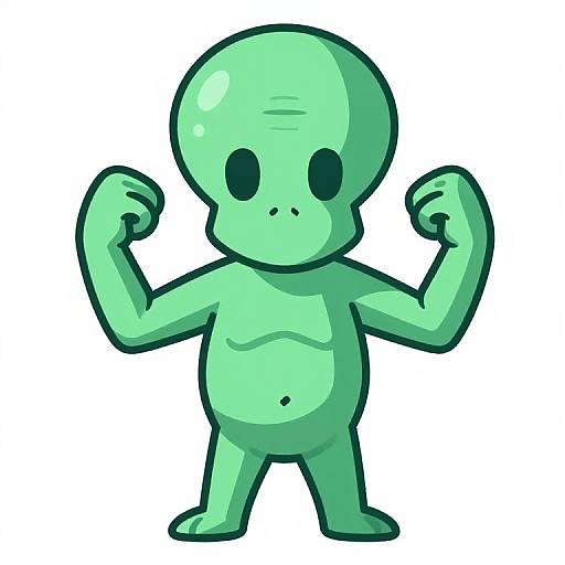 Cute Flexing Cthulhu Emotes