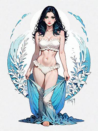 Stunning Beachwear Fashion Portrait