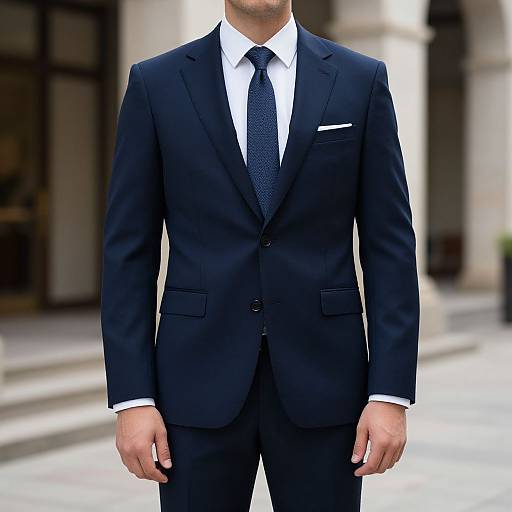 Male Suit and Tie Outfit