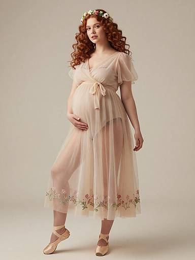 Ethereal Fairy Maternity Fashion Portrait