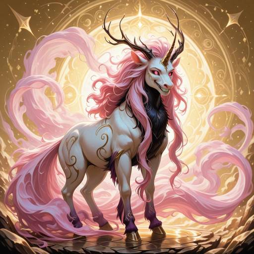 Ethereal Unicorn with Sparkling Mane Ethereal Unicorn with Sparkling Mane