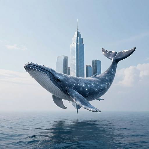 Ethereal Glass City Between Sky and Sea