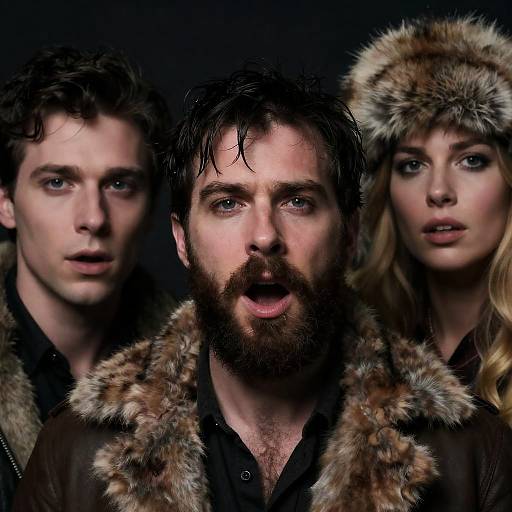 Intense Portraits in Fur Clothing