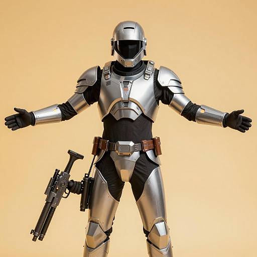 Futuristic Sci-Fi Soldier in Armor