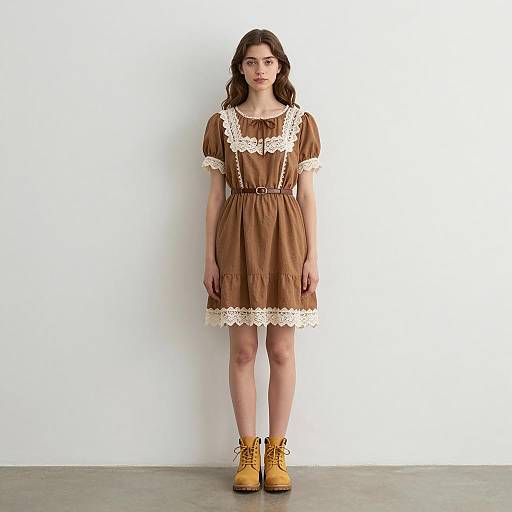 Vintage-Inspired Woman Doll Costume Portrait