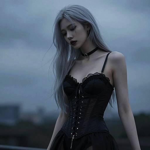 Melancholic Romantic Goth Photoshoot
