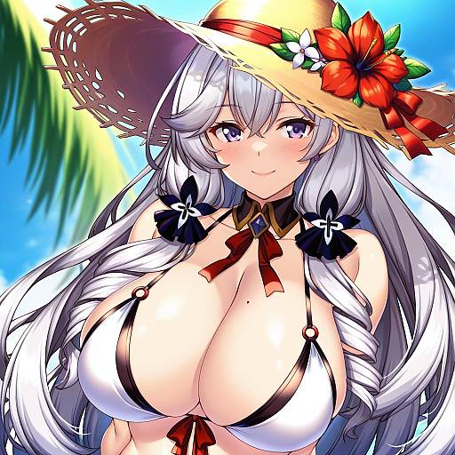 Illustration of Algerie (azur lane), azur lane in the style of Shirokuma a