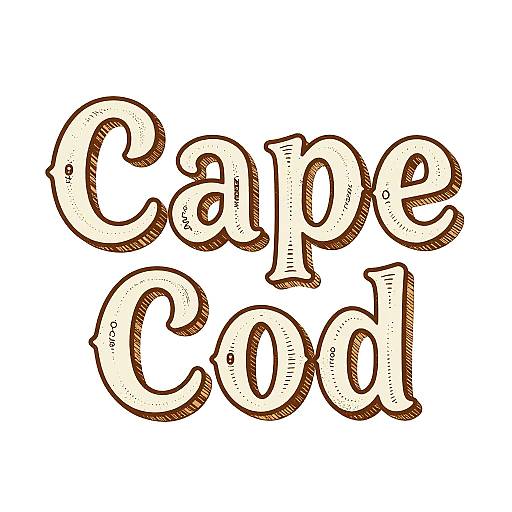 Rustic Cape Cod Cottage Logo